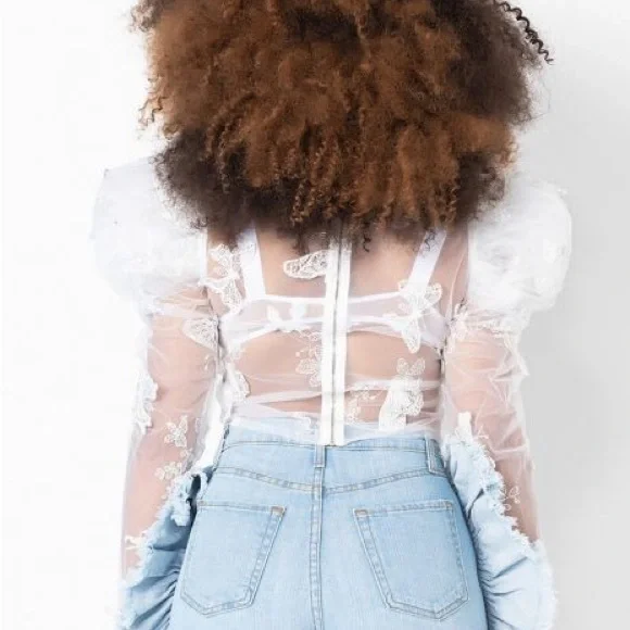 AKIRA sheer top! - Picture 4 of 6